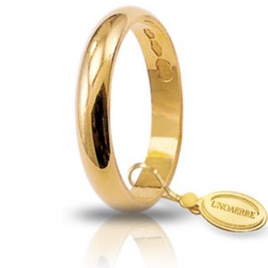 Fede Matrimonio in Oro Giallo Classica Gr. 3 Brand