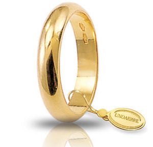 Fede Matrimonio in Oro Giallo Classica Gr. 6 Brand